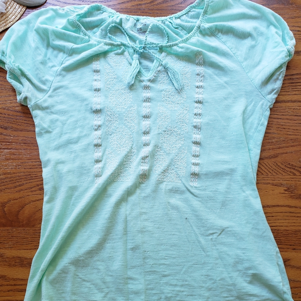Mint Green Blouse
